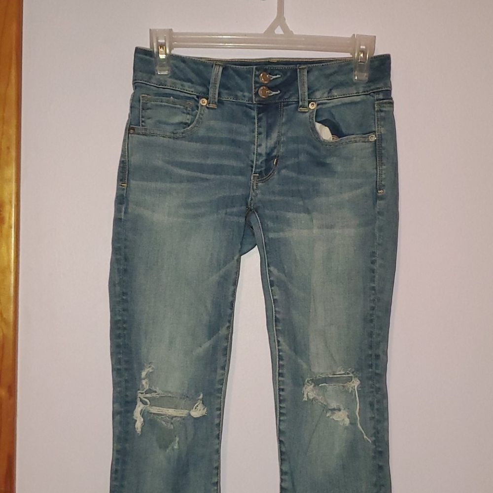 AEO distressed jeans